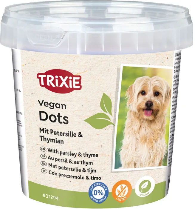 Termék főképe Vegan Dots, měkké mini válečky s petrželí a tymiánem, 200 g