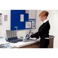 Leitz 5551 nagy kapacitású tűzőgép, ezüst