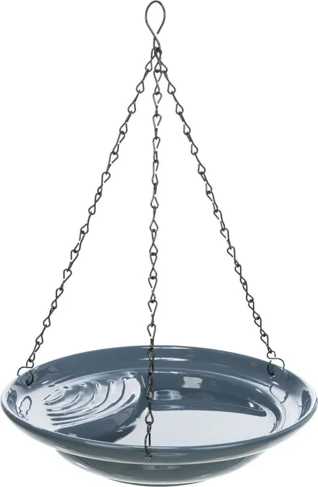 Termék főképe Venkovní závěsná keramická lázeň pro ptactvo, 550ml / 26 cm, modrá