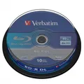 Verbatim BD-R, Dual Layer 50GB, tortadoboz, 43746, 6x, 10 db, adatarchiváláshoz