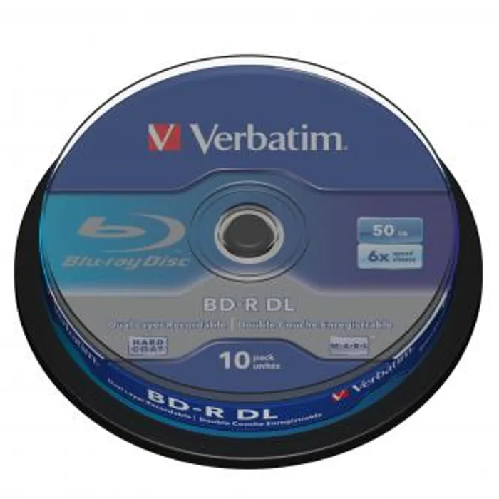 Termék főképe Verbatim BD-R, Dual Layer 50GB, cake box, 43746, 6x, 10-pack, pro archivaci dat