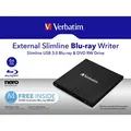Verbatim külső Blu-Ray író, 43890, MDISC (tm) technológia