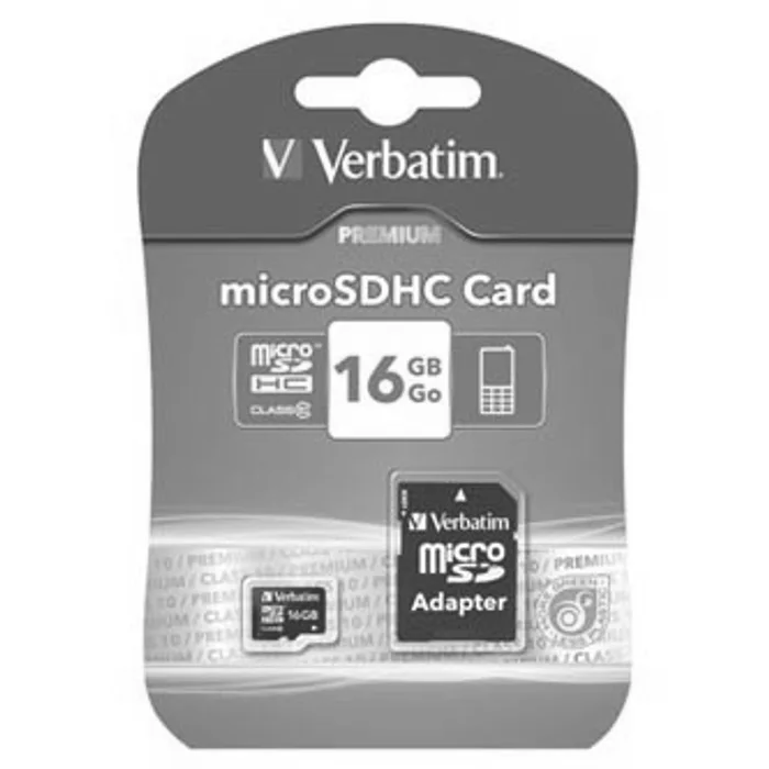Termék főképe Verbatim Micro Secure Digital Card, 16GB, micro SDHC, 44082, UHS-I U1 (Class 10), s adapt