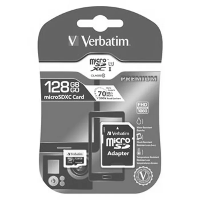 Termék főképe Verbatim paměťová karta micro SDXC, 128GB, micro SDXC, 44085, UHS-I U1 (Class 10), s adap