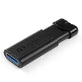 Verbatim USB flash meghajtó, USB 3.0 (3.2 Gen 1), 256 GB, PinStripe, Store N Go, fekete, 49320,