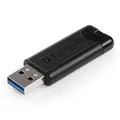 Verbatim USB flash meghajtó, USB 3.0 (3.2 Gen 1), 256 GB, PinStripe, Store N Go, fekete, 49320,