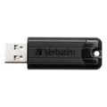 Verbatim USB flash meghajtó, USB 3.0 (3.2 Gen 1), 256 GB, PinStripe, Store N Go, fekete, 49320,