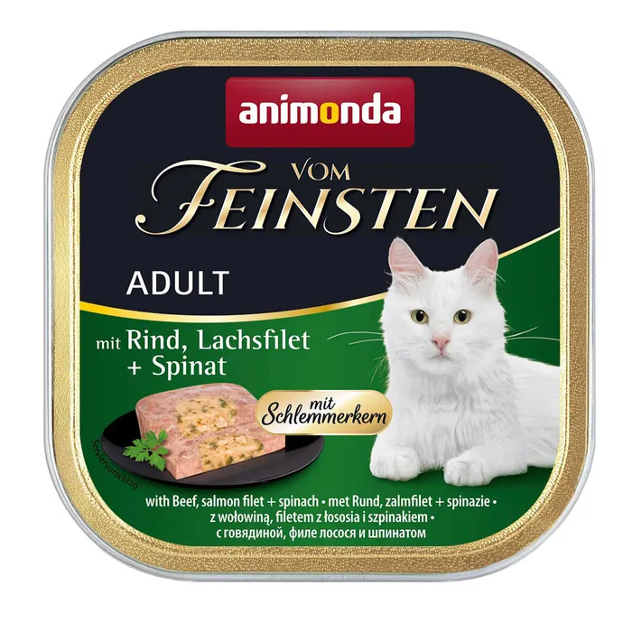 Termék főképe V.Feinsten CORE hovězí, losos filet + špenát pro kočky 100g
