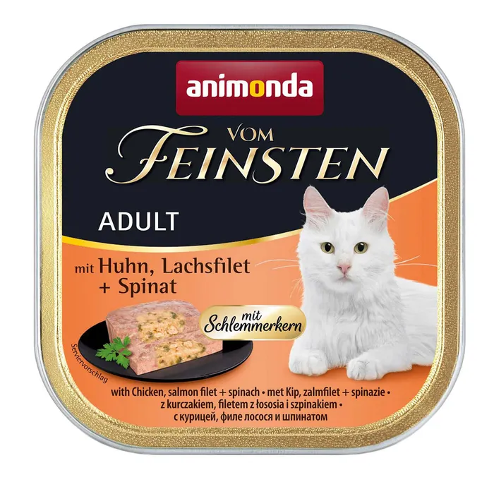 Termék főképe V.Feinsten CORE kuřecí, losos filet + špenát pro kočky 100g