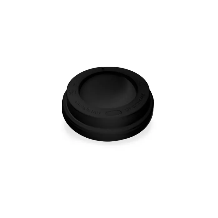 Termék főképe Víčko vypouklé černé pro papírové kelímky průměr 73 mm [100 ks]
