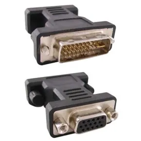 Videócsökkentés, DVI (24+5) M-VGA(D-sub) F, 0, fekete, embléma