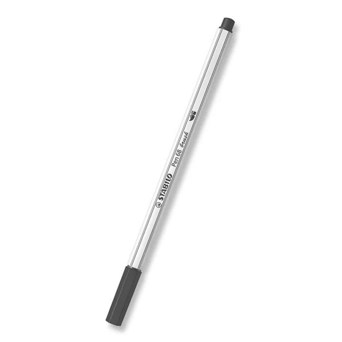 Termék főképe Vláknový fix s flexibilním štětcovým hrotem STABILO Pen 68 brush černá [1 ks]