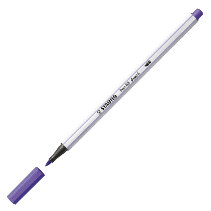 Termék főképe Vláknový fix s flexibilním štětcovým hrotem STABILO Pen 68 brush fialová [1 ks]