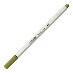Száljelölő rugalmas ecsetvéggel STABILO Pen 68 ecset matt zöld [1 db]