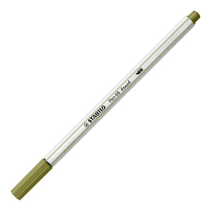 Termék főképe Vláknový fix s flexibilním štětcovým hrotem STABILO Pen 68 brush matná zelená [1 ks]