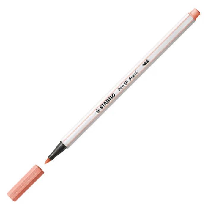 Termék főképe Vláknový fix s flexibilním štětcovým hrotem STABILO Pen 68 brush meruňka [1 ks]