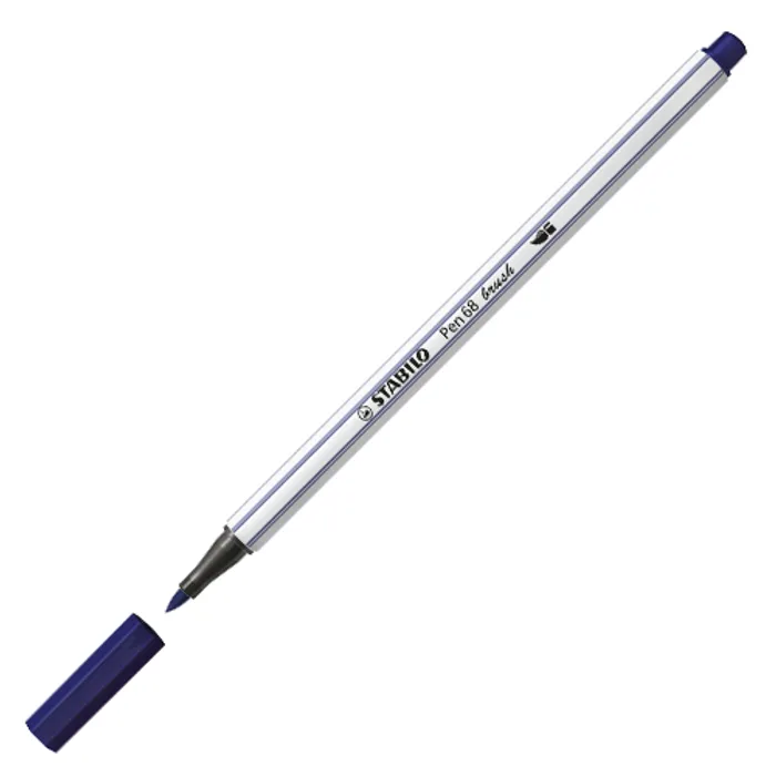 Termék főképe Vláknový fix s flexibilním štětcovým hrotem STABILO Pen 68 brush mořská modrá [1 ks]