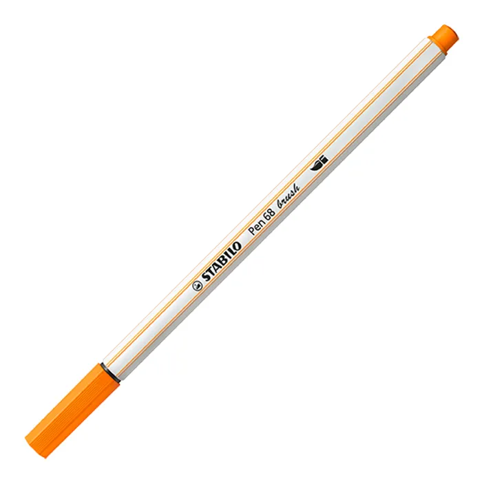 Termék főképe Vláknový fix s flexibilním štětcovým hrotem STABILO Pen 68 brush oranžová [1 ks]