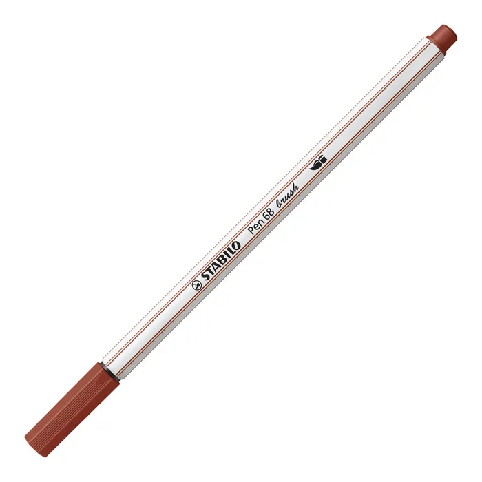 Termék főképe Vláknový fix s flexibilním štětcovým hrotem STABILO Pen 68 brush siena [1 ks]