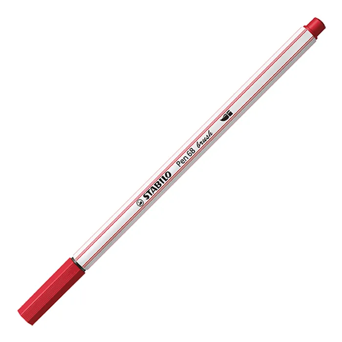 Termék főképe Vláknový fix s flexibilním štětcovým hrotem STABILO Pen 68 brush tmavě červená [1 ks]