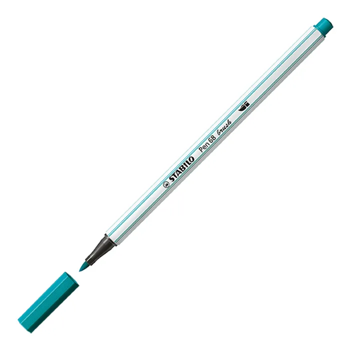 Termék főképe Vláknový fix s flexibilním štětcovým hrotem STABILO Pen 68 brush tyrkysově modrá [1 ks]