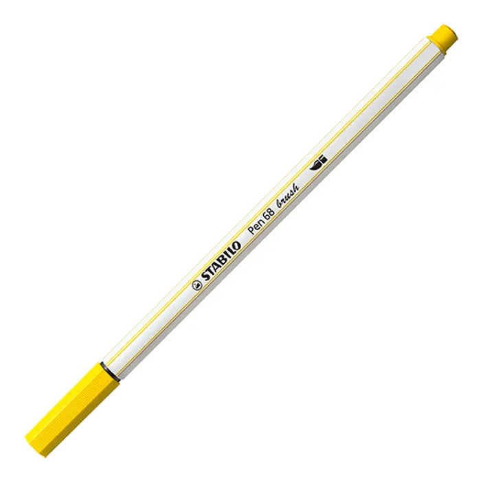 Termék főképe Vláknový fix s flexibilním štětcovým hrotem STABILO Pen 68 brush žlutá [1 ks]