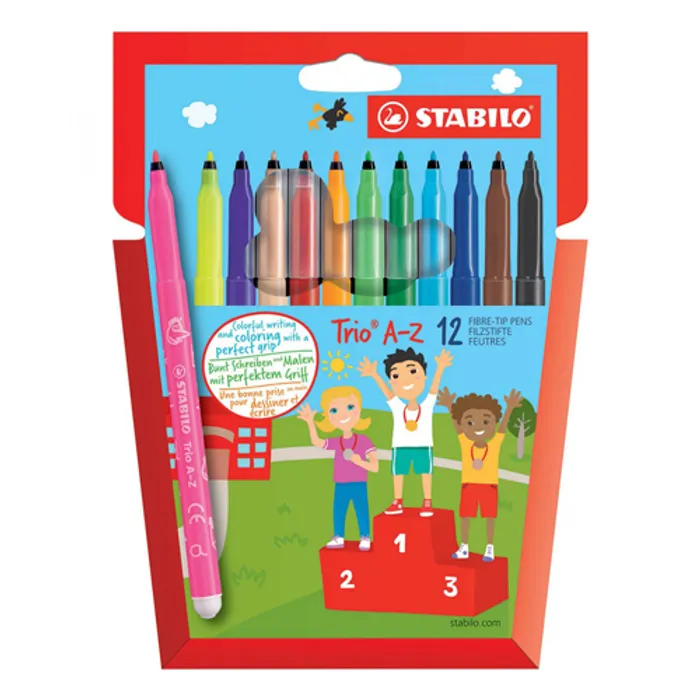 Termék főképe Vláknový fix STABILO Trio A-Z - 12 ks sada