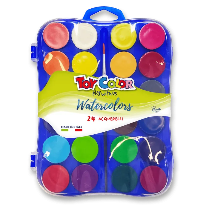 Termék főképe Vodové barvy Pasuto Toy Color - 24 barev, 30 mm