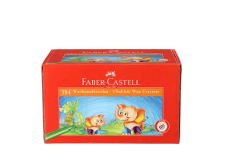 Termék főképe Voskovky kulaté, krátké 12 barev, pap.krabička 384ks  Faber Castell 120047