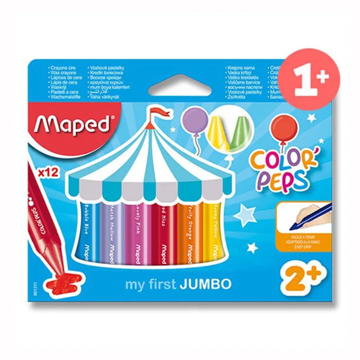 Termék főképe Voskovky Maped Wax JUMBO, trojhranné 12 barev