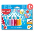Maped Wax JUMBO, háromszögletű, 12 színben