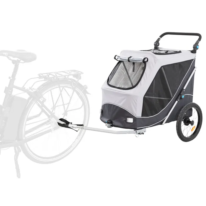 Termék főképe Vozík za kolo s funkcí rychlého skládání L 74 x 95 x 103/143 cm, nosnost max. 30 kg, šedý