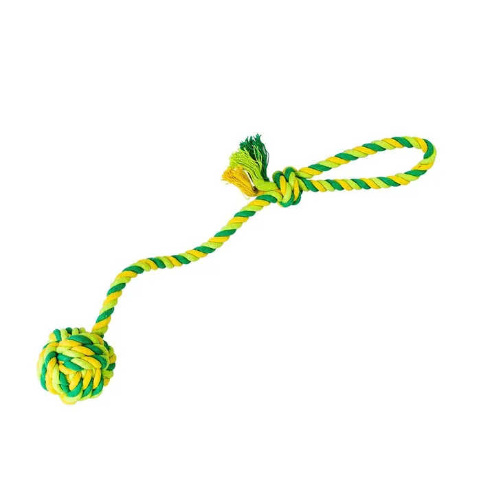 Termék főképe Vrhací lano s míčem HipHop bavlněný 41 cm 85 g limetková, zelená
