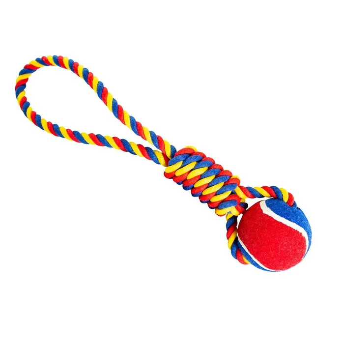 Termék főképe Vrhací přetahovadlo HipHop s tenisákem 6 cm, 36 cm /130 g zelená, modrá, žlutá