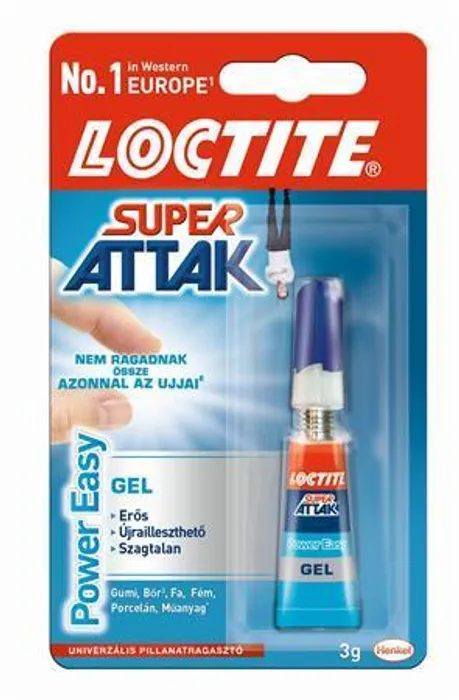Termék főképe Vteřinové lepidlo, 3g, HENKEL "Loctite Super Attak Power Easy"