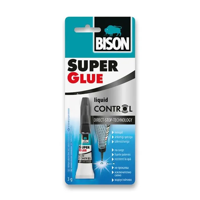 Termék főképe Vteřinové lepidlo Bison Super Glue Control 3 g