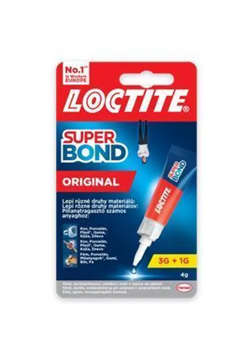 Termék főképe Vteřinové lepidlo "Loctite Super Bond Original", 4 g, HENKEL