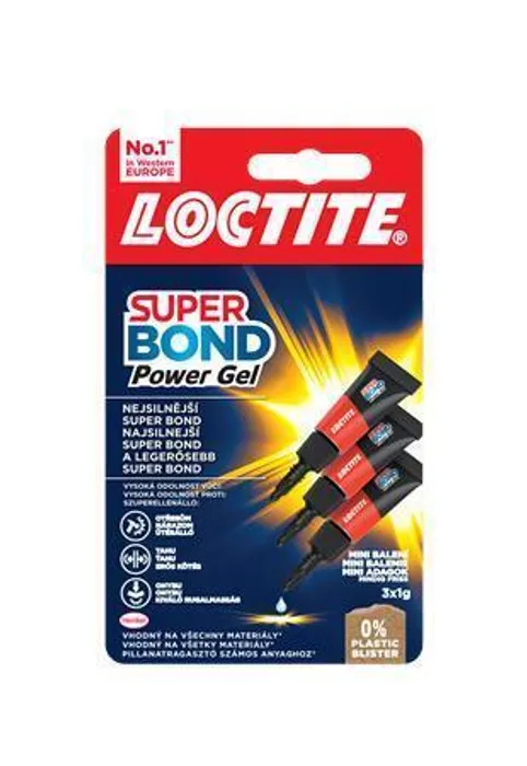Termék főképe Vteřinové lepidlo "Super Attak Mini Trio Gel", 3x1 g, HENKEL