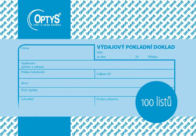Termék főképe Výdajový doklad A6, 100 listů 1037