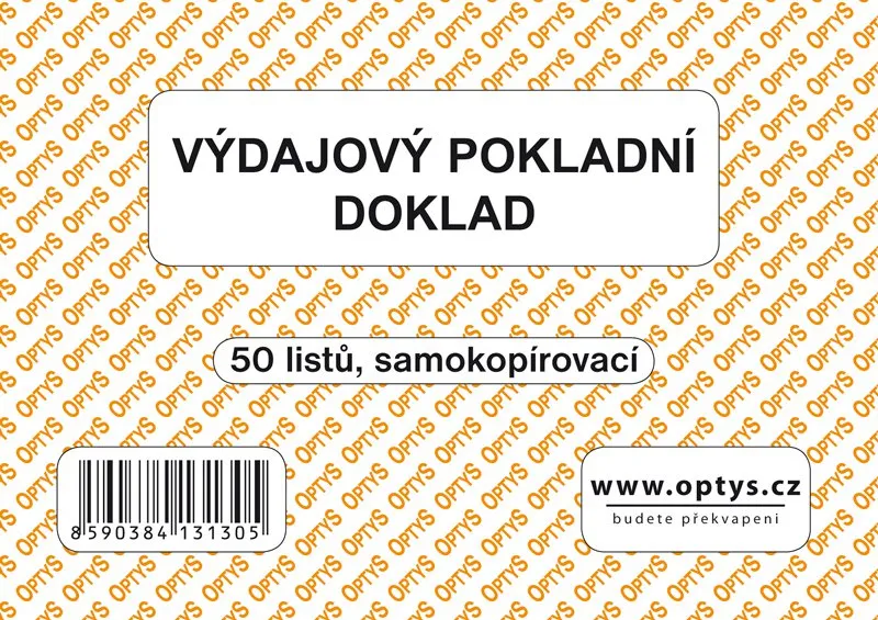 Termék főképe Výdajový doklad A6, jednoduchý, samopropisovací, 50 listů 1313