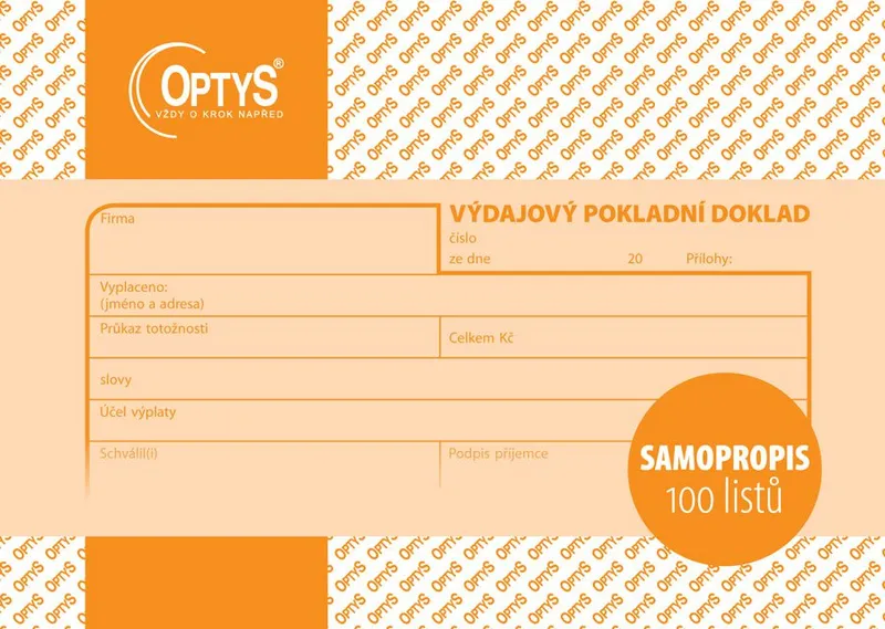Termék főképe Výdajový doklad A6, samopropisovací, 100 listů 1083