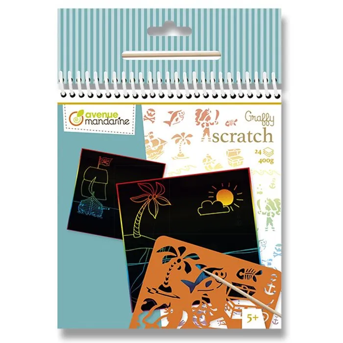 Termék főképe Vyškrabávací obrázky Avenue Mandarine Graffy Scratch Piráti
