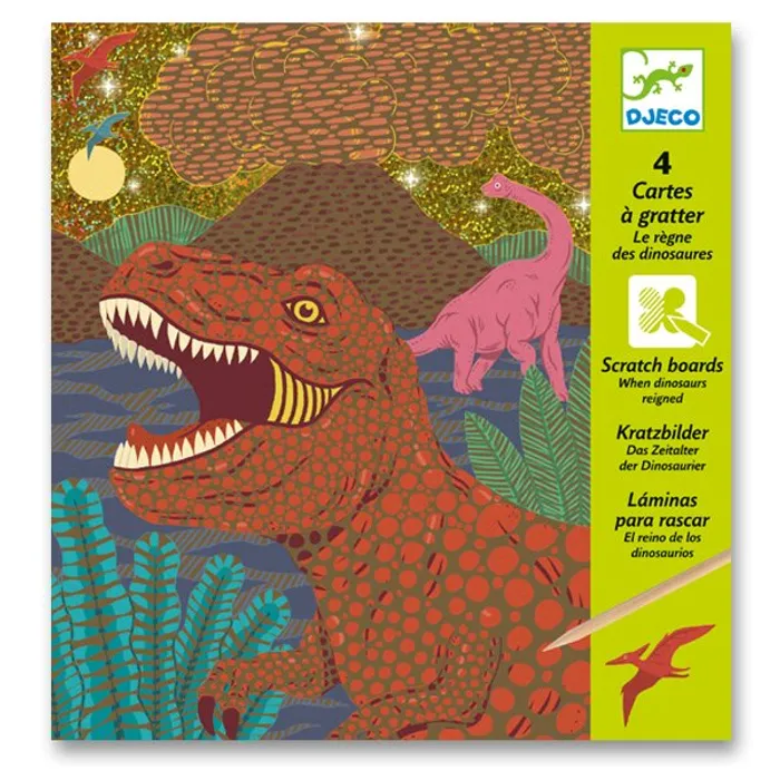 Termék főképe Vyškrabávací obrázky Djeco - Dinosauři