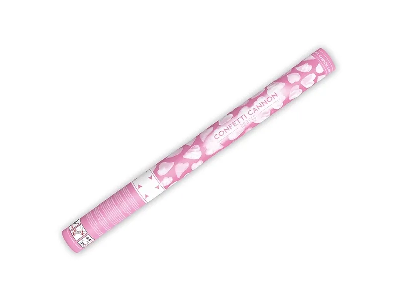 Termék főképe Vystřelovací konfety srdíčka bílé 60cm [1 ks]