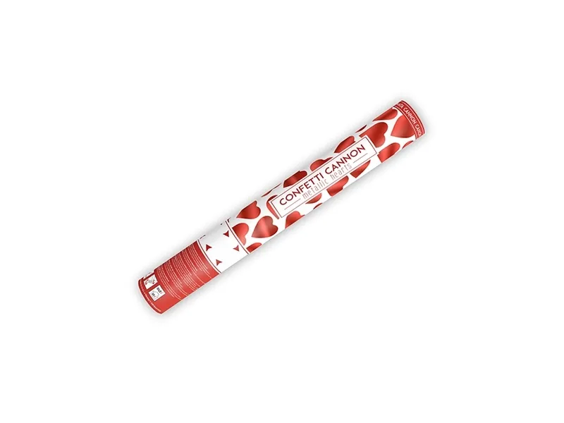 Termék főképe Vystřelovací konfety srdíčka červené 40cm [1 ks]