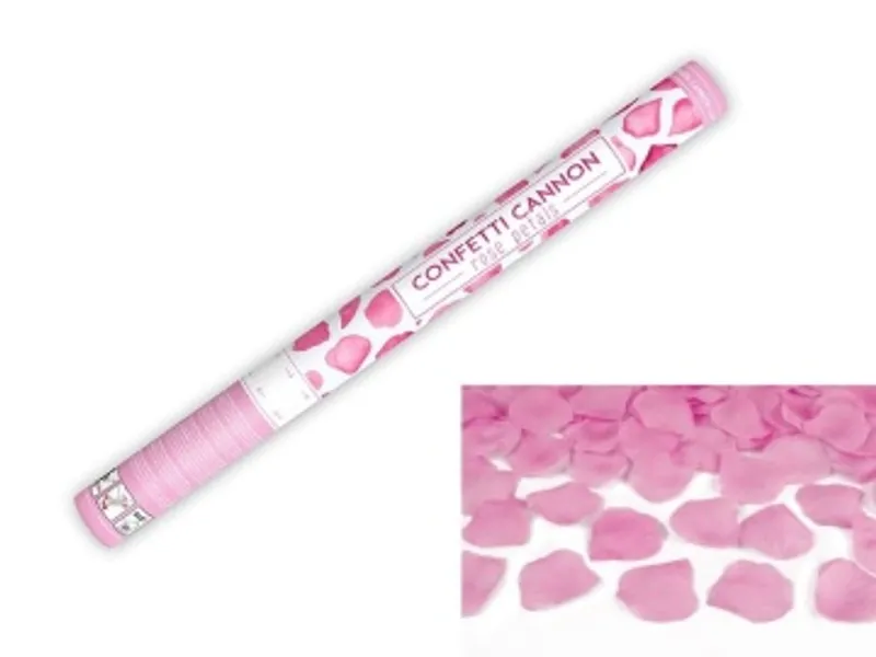 Termék főképe Vystřelovací konfety světle růzové růže 60cm [1 ks]