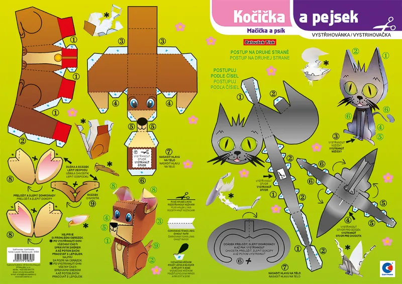 Termék főképe Vystřihovánka - Kočička a pejsek