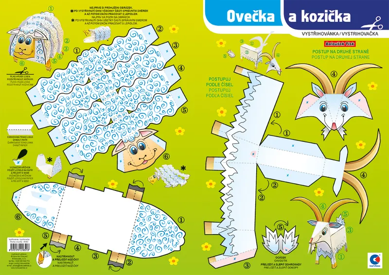 Termék főképe Vystřihovánka - Ovečka a kozička