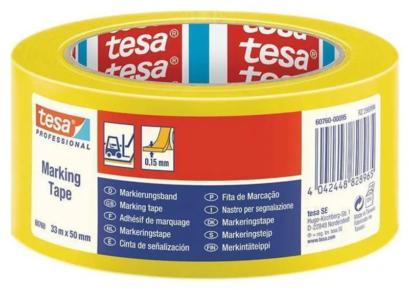 Termék főképe Vyznačovací páska na podlahy "Professional 60760", žlutá, 50 mm x 33 m, TESA