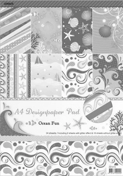 Termék főképe Vzorovaný karton Scrapbooking, A4, motiv moře